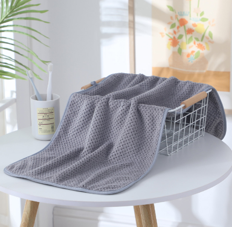 Serviette pour cheveux en microfibre polaire corail à séchage rapide