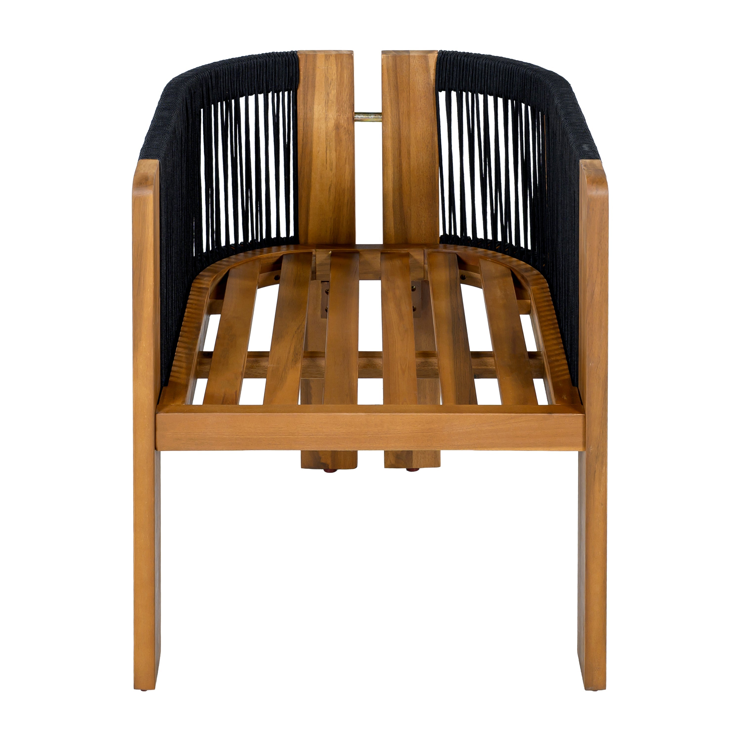 Ensemble de salle à manger d'extérieur de luxe 5 pièces pour 4 personnes, en bois d'acacia massif