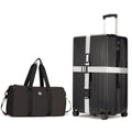 Valise PRIMICIA ginzatravel 28 pouces avec roulettes, sac de voyage et bandoulière. Texture résistante aux rayures. Matériau PC léger. Serrure TSA (Star Silver (combinaison)).
