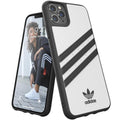 Coque de téléphone moulée ADIDAS Originals blanche/noire pour iPhone 11 Pro Max, résistante aux chutes