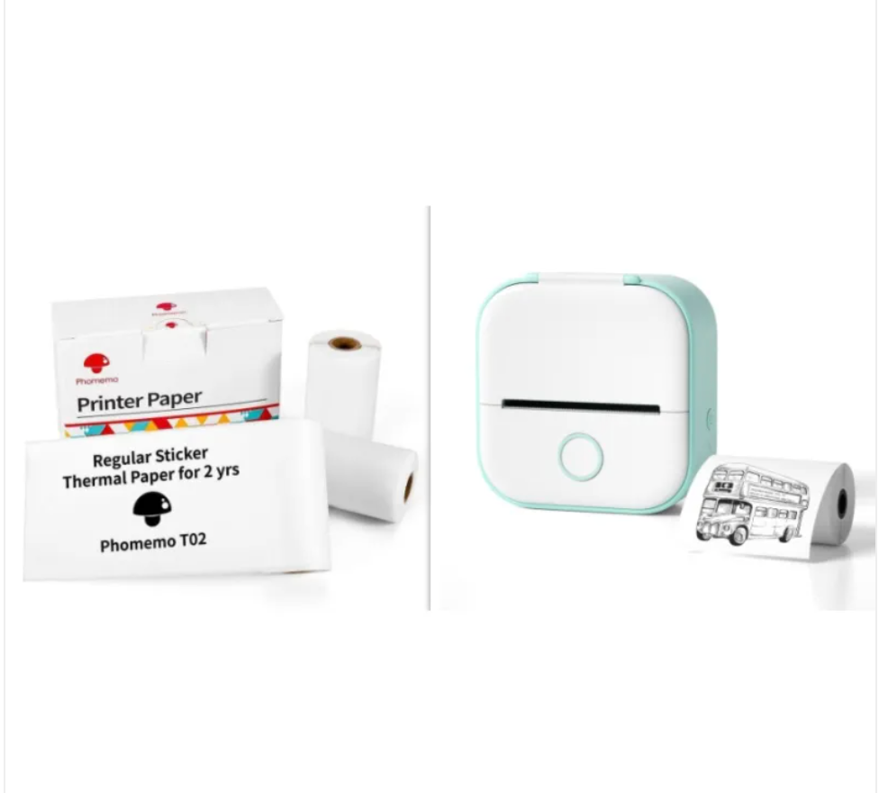 Mini imprimante d'étiquettes Bluetooth portable