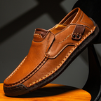 Chaussures décontractées en cuir pour hommes, grandes tailles - Style britannique