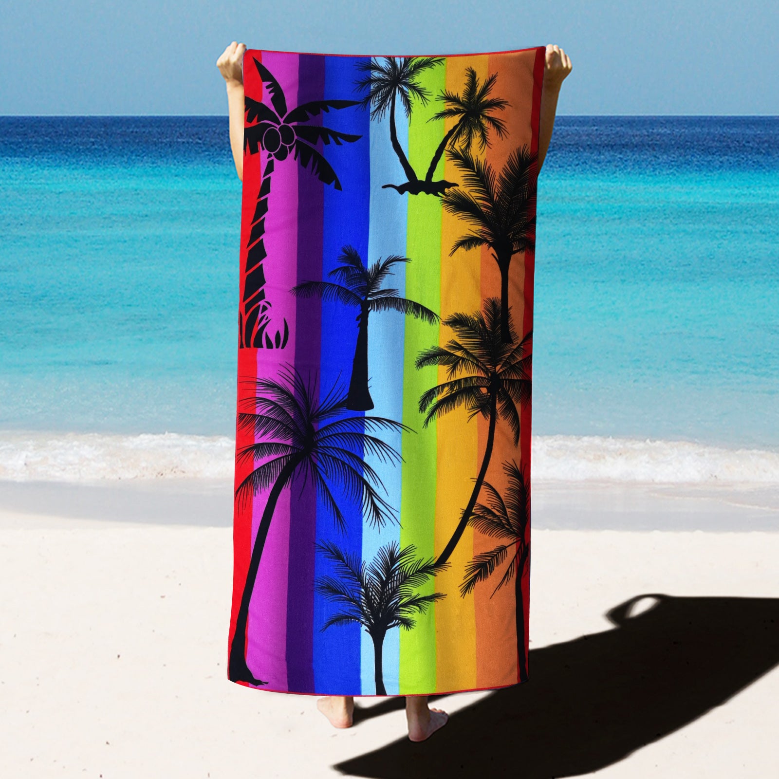 Serviette de plage en microfibre à séchage rapide pour le yoga et les voyages