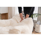 Pouf en mousse capitonnée douce en forme d'ourson