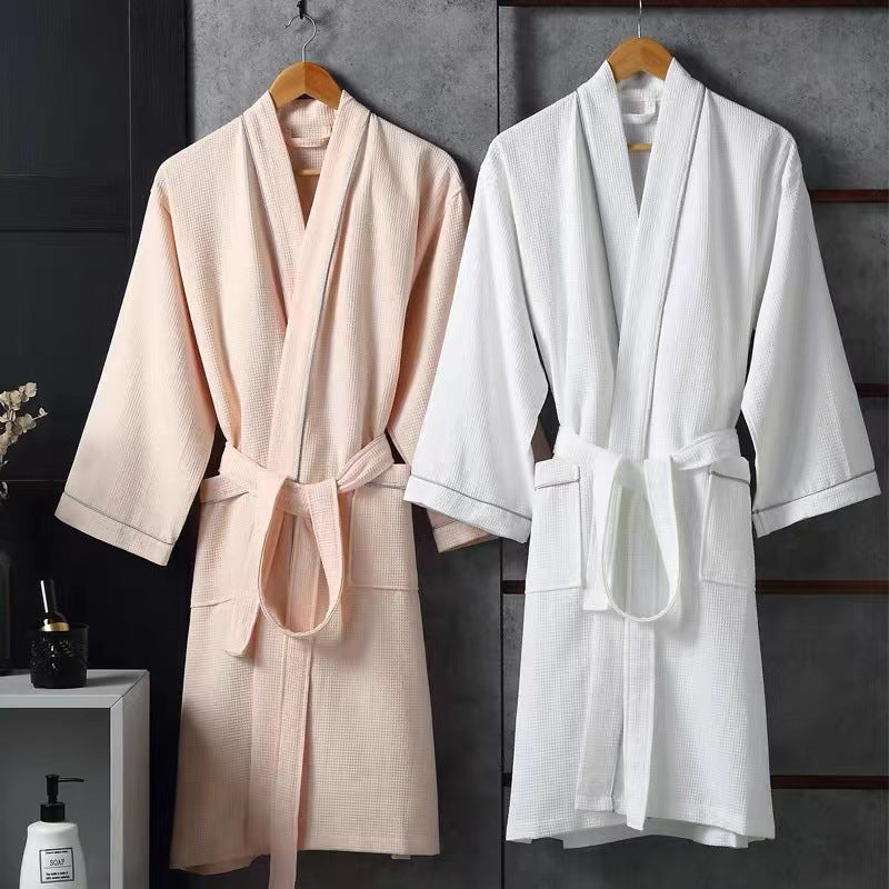 Peignoir d'hôtel en coton pour adultes - Modèle unisexe