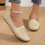 Chaussures décontractées pour femmes en gommino, couleur unie, cousues à la main
