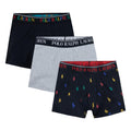Lot de 3 boxers Polo Ralph Lauren pour garçon, noir multicolore/gris