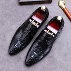 Chaussures habillées pour homme à motif crocodile - Style business décontracté