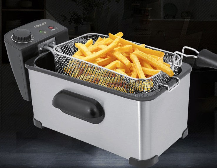 Friteuse électrique de 3,5 L pour usage domestique et commercial
