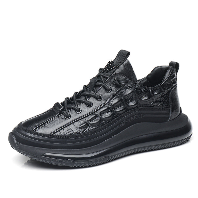 Chaussures de sport respirantes pour hommes, motif crocodile