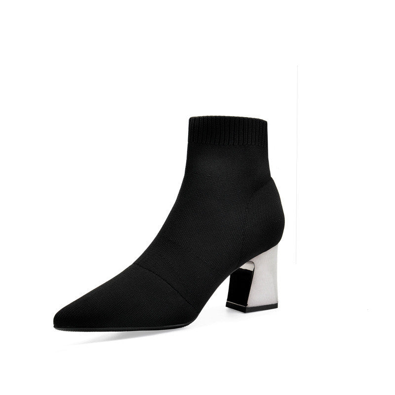 bottes à talons hauts d'hiver pour femmes