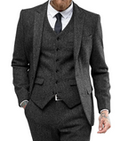 Costume 3 pièces pour homme, idéal pour les affaires et les mariages
