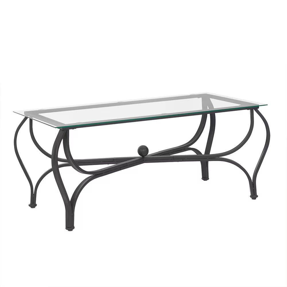 Ensemble de table basse 3 pièces en verre trempé