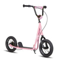 Trottinette JOYSTAR pour enfants de 5 à 9 ans, filles et garçons, grandes roues de 12 pouces, guidon réglable, rose.