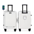 Bagage cabine UrbanExplorer 20 pouces (51 x 36 x 23 cm), coque rigide, homologué pour les compagnies aériennes, avec porte-gobelet et roulettes multidirectionnelles.