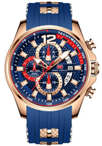 Montre homme étanche à quartz, grand cadran lumineux 0350G