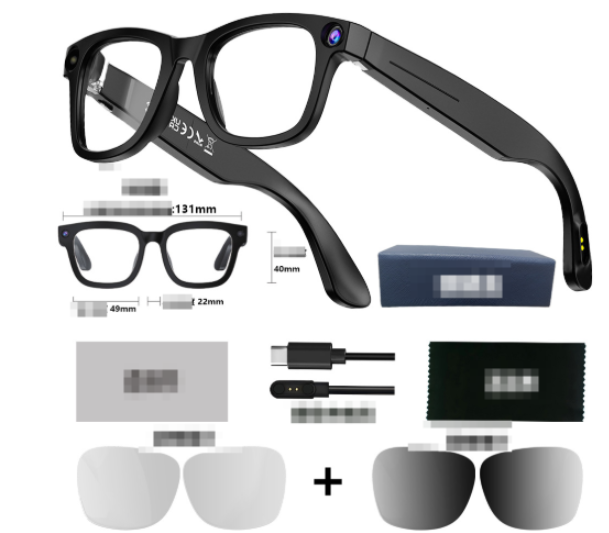 Lunettes intelligentes avec caméra IA