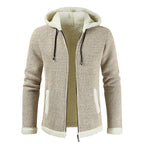 Gilet cardigan à capuche décontracté pour homme