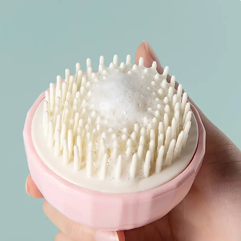 Brosse de massage pour shampoing pour bébés animaux - Outil de soin de la peau