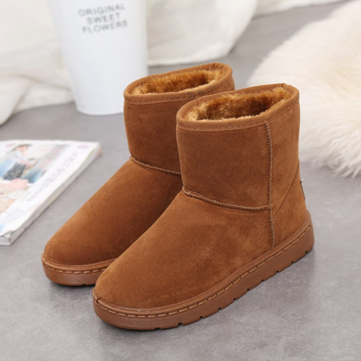 Bottes de neige antidérapantes doublées en polaire