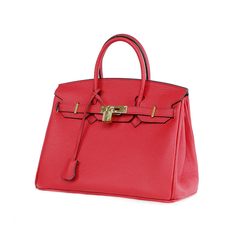 Sac Platinum en cuir de vachette pleine fleur pour femme