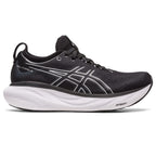Chaussures de running ASICS Gel-Nimbus 25 pour femme, pointure 9, noir/argent pur