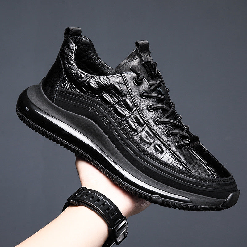 Chaussures de sport respirantes pour hommes, motif crocodile