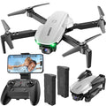 Drone SIMREX avec caméra 1080p pour enfants et adultes, drone quadricoptère radiocommandé avec maintien d'altitude, mini drone avec démarrage en une touche, vol par points de passage, mode sans tête, flip 3D, 3 vitesses, drone télécommandé pour débutants.
