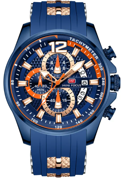 Montre homme étanche à quartz, grand cadran lumineux 0350G