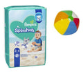 Petit - Splashers Couches de bain jetables (6-11 kg) paquet de 12 + ballon gonflable (12,5 cm)… B09BDCDT7Z