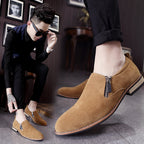 Bottines en daim style britannique pour hommes