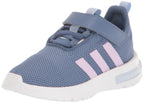 Baskets adidas Racer TR23 à scratch, col rond, bleu/lilas/bleu aube, taille 1 US unisexe enfant