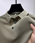 T-shirt à revers short pour homme, T-shirt à manches courtes style business décontracté pour homme, Polo pour homme