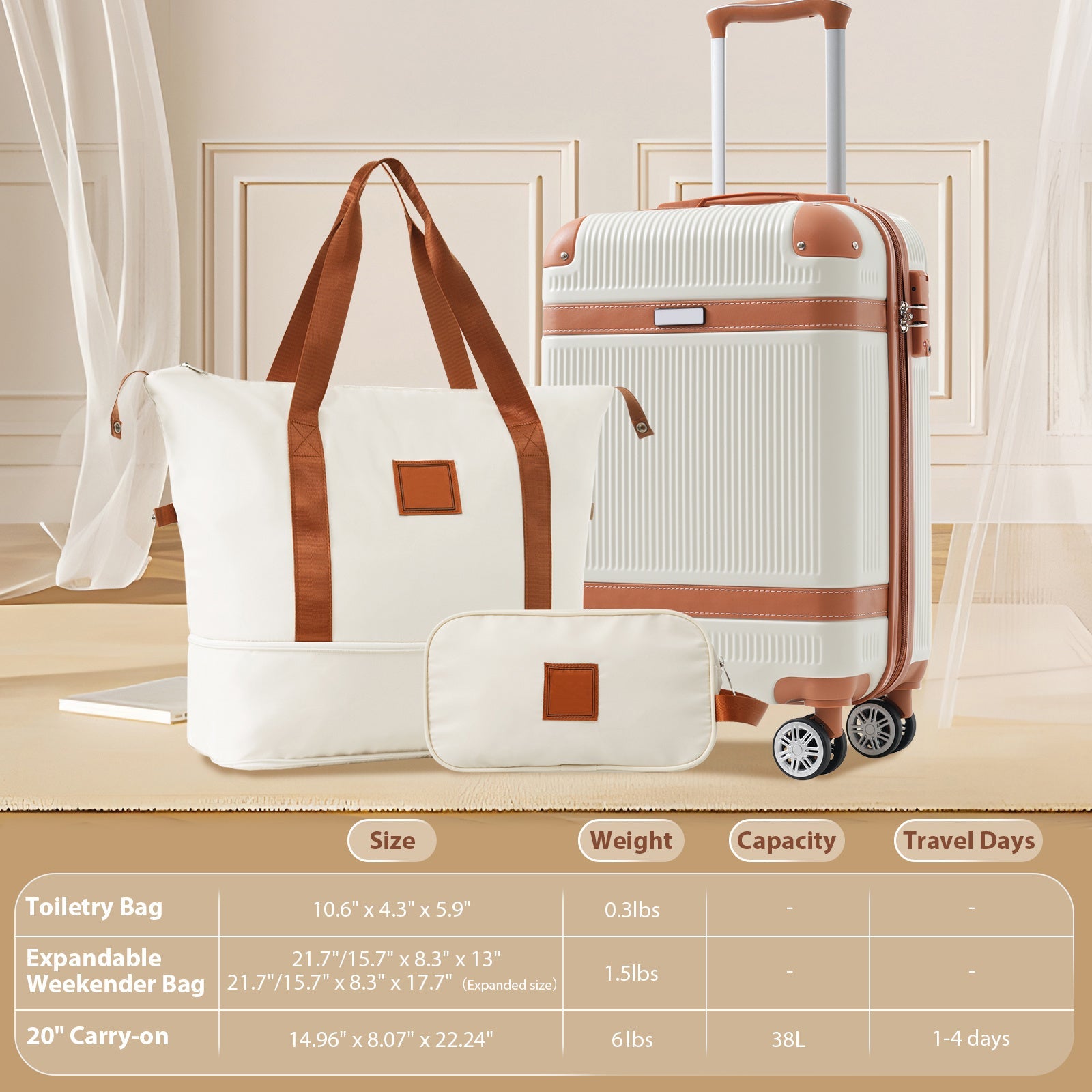 Valise 3 pièces