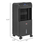 Ventilateur refroidisseur 3-en-1 à glace à évaporation avec télécommande