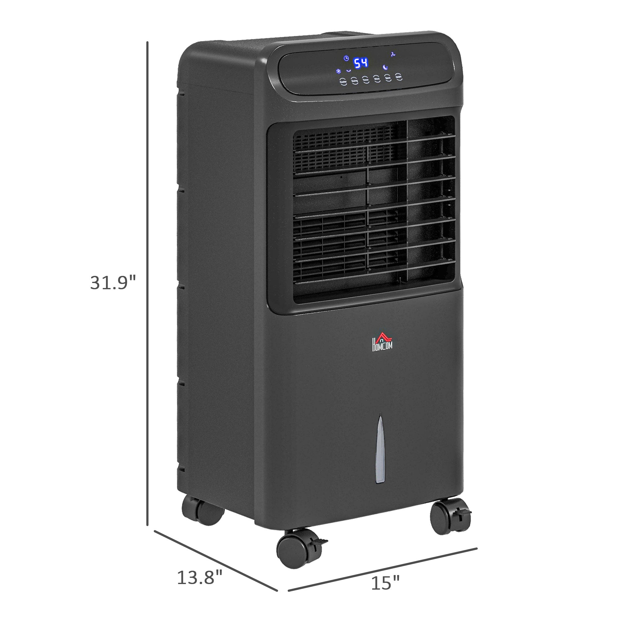 Ventilateur refroidisseur 3-en-1 à glace à évaporation avec télécommande