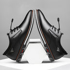 Chaussures basses décontractées en cuir pour hommes, style britannique tendance