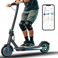 Trottinette électrique pour adultes, autonomie de 30 à 20 km, vitesse maximale de 30 km/h, pneus alvéolés de 21,6 cm, pliable, avec double système de freinage, idéale pour les trajets domicile-travail.