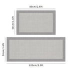 Lot de 2 Tapis de Cuisine Durables, Antidérapants et Imperméables