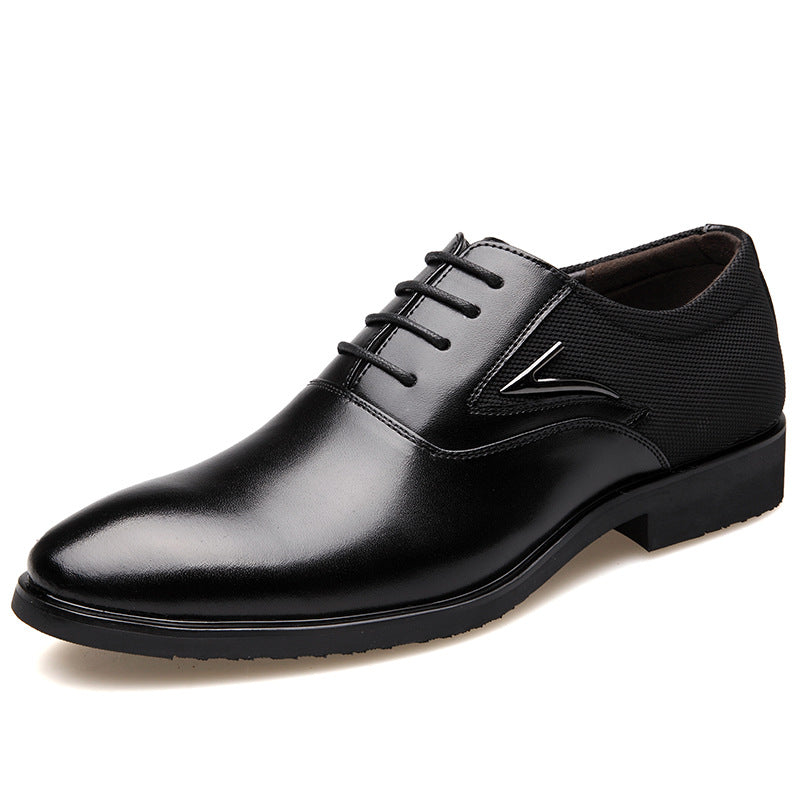 Chaussures pointues en cuir de style anglais