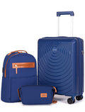 CONCEPTEN Valise cabine 22 x 14 x 9 pouces, approuvée par les compagnies aériennes, souple, à roulettes, en polypropylène léger avec serrure TSA