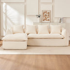 LuneluX_Home – Canapé d'angle 3 places surdimensionné avec méridienne