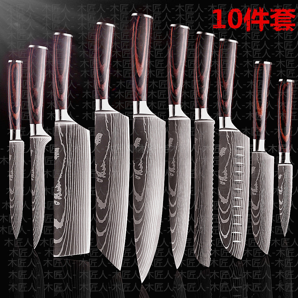 Ensemble de couteaux de cuisine style Damas
