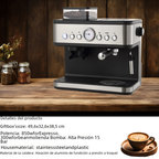 Machine à expresso automatique avec broyeur et mousseur à lait