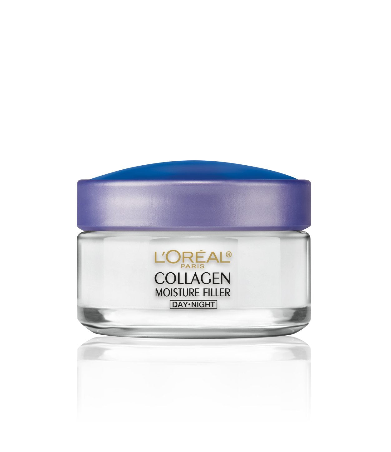 Crème de nuit anti-âge pour le visage LOreal Paris Collagen Moisture Filler, testée dermatologiquement, 50 ml.