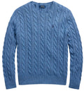 Pull en coton à torsades emblématique pour homme POLO RALPH LAUREN (LakeBlueHtr - XXL)