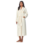 Peignoir polaire Lauren Ralph Lauren Dalton pour femme, couleur crème, taille S