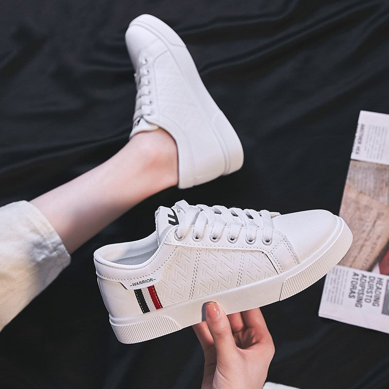 Chaussures blanches en toile pour femmes