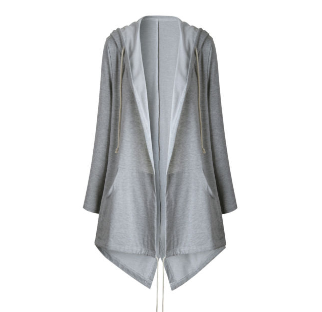Sweat-shirt à capuche à manches longues pour femme