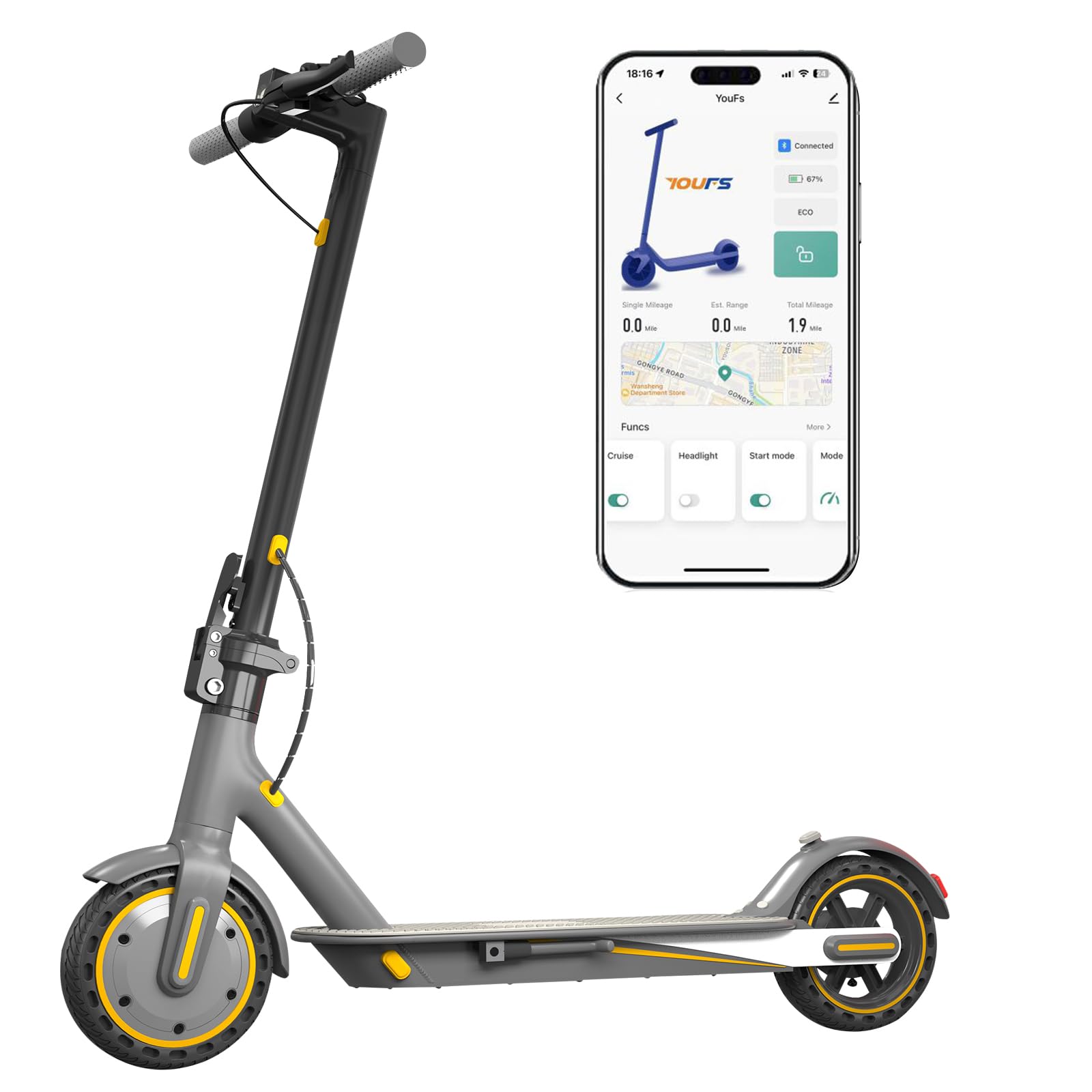 Trottinette Électrique Pliable Homologuée 48 km d’Autonomie